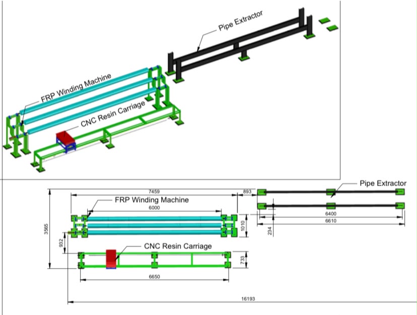 FRP automatic winding machine